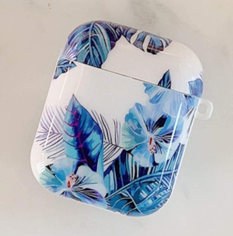 Floral case cover for Airpods Gen 1 & 2 | Blue Savanah