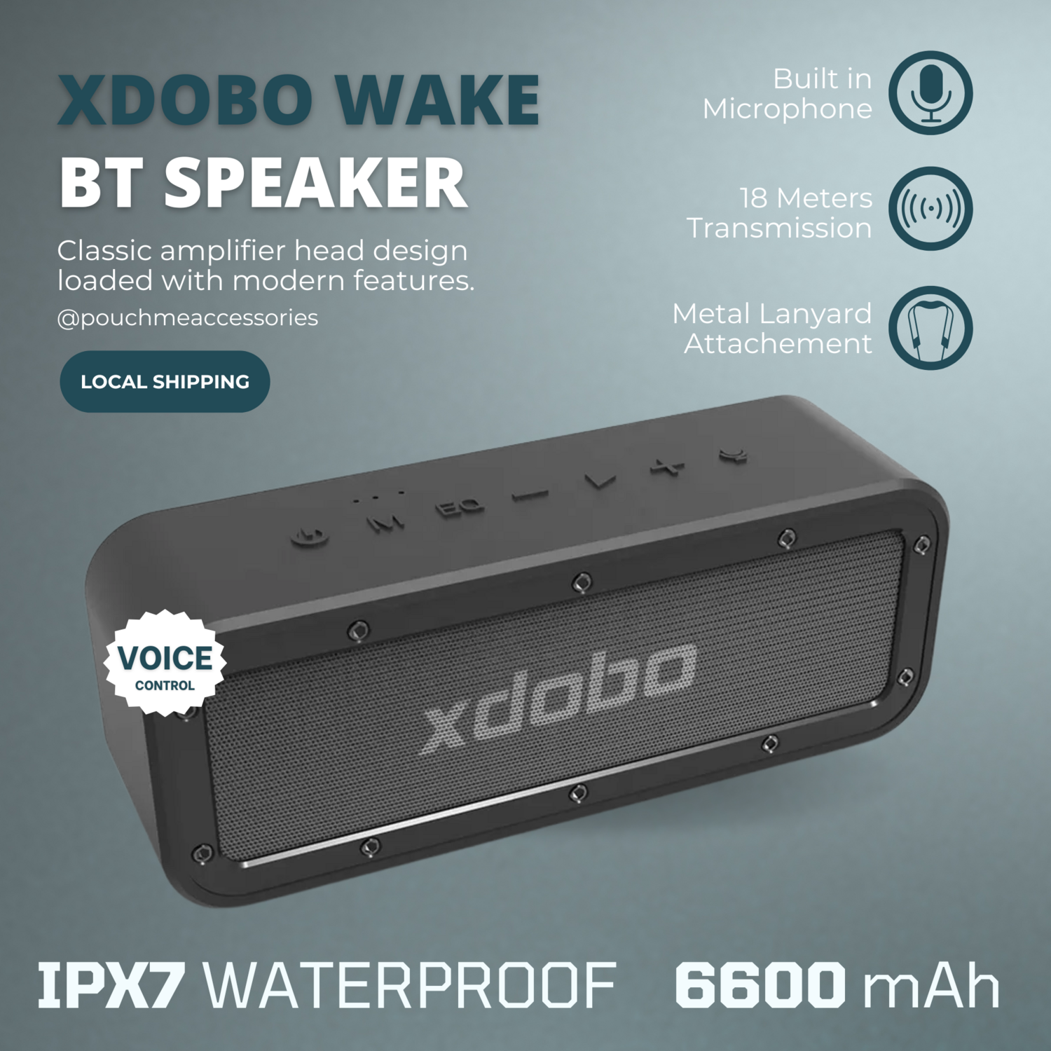 Xdobo Wake 40W Bluetooth Wireless Speaker 6600mAh Power Bank Function
