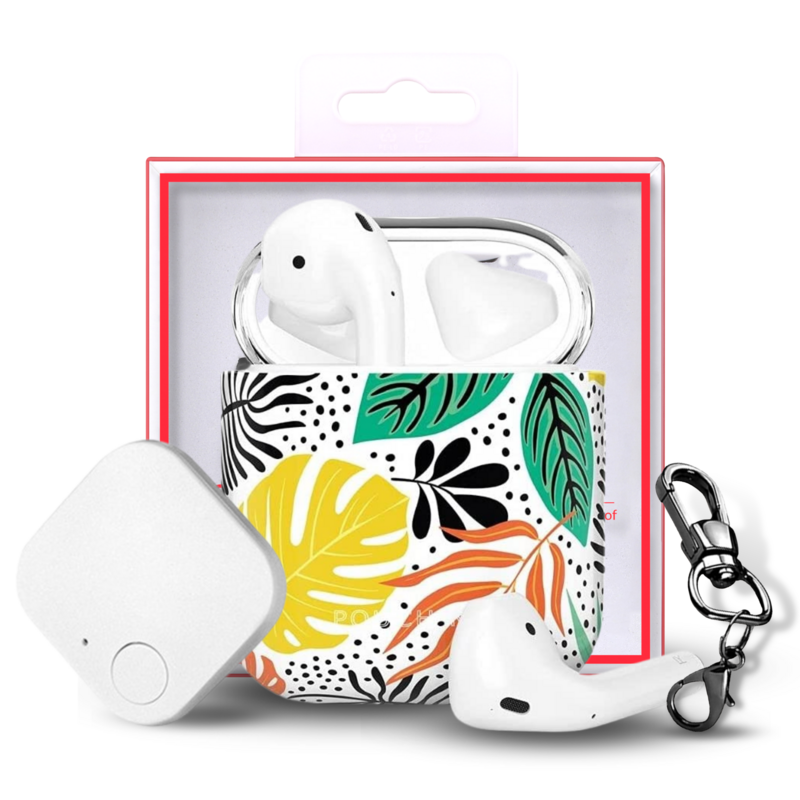 Finder Series™ Airpods Case Cover Gen 1 & 2 With Tracker Tile by Pouch Me - Twiggle