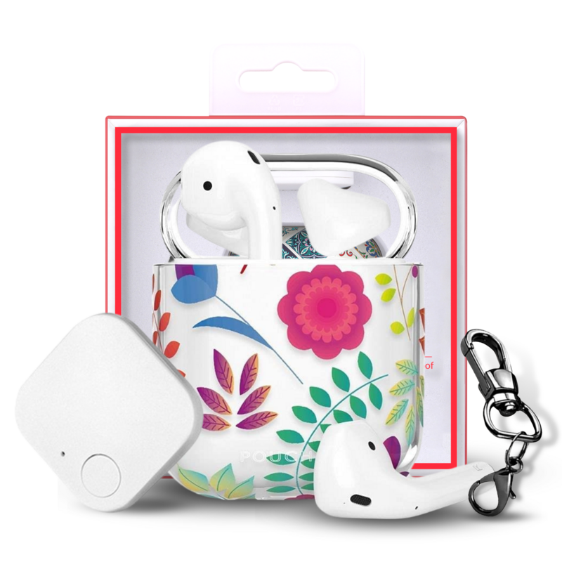 Finder Series™ Airpods Case Cover Gen 1 & 2 With Tracker Tile by Pouch Me - Harlequin