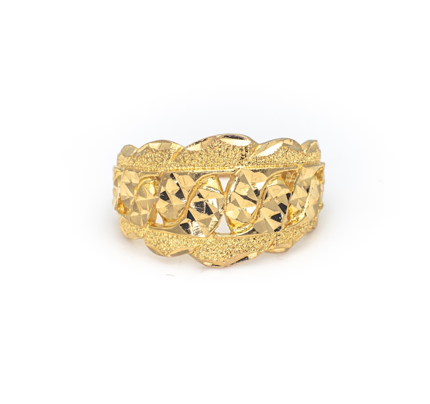 22K Gold Ring Size 6.8