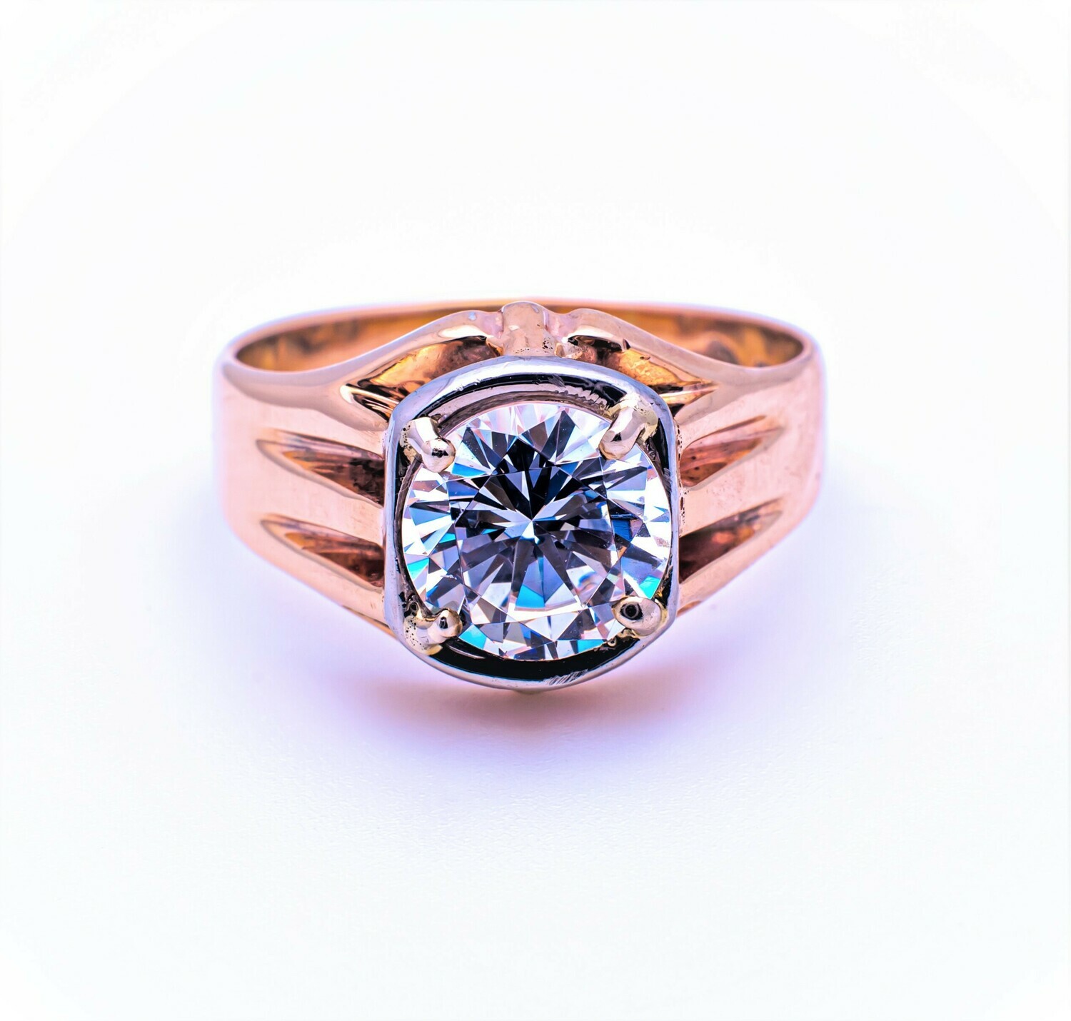 10k Gold Ring with CZ Stone