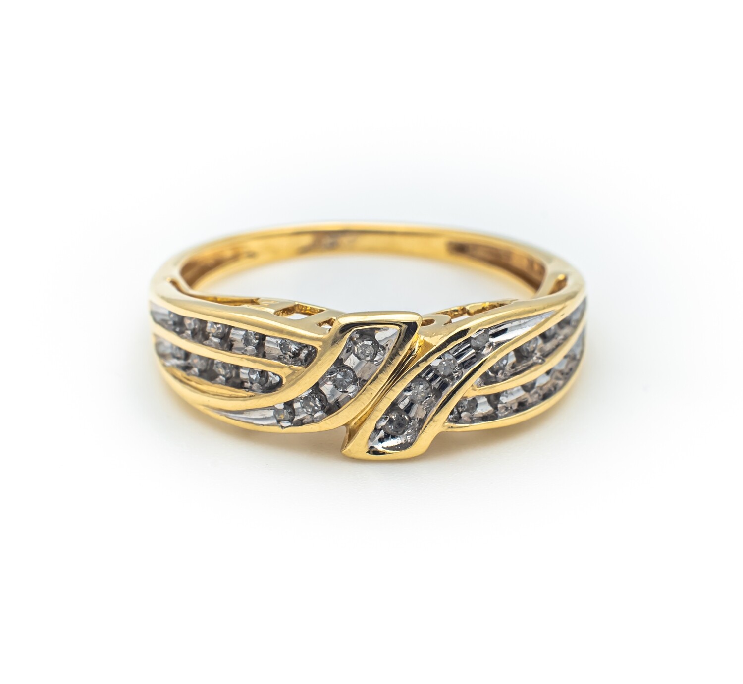 10k Gold Ring with Diamonds