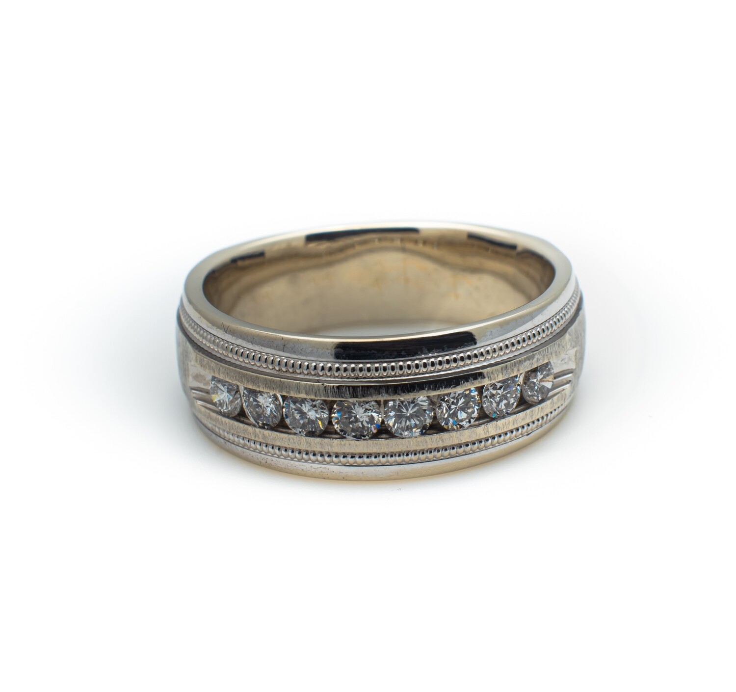 14K Gold Diamond Ring Size 7.7