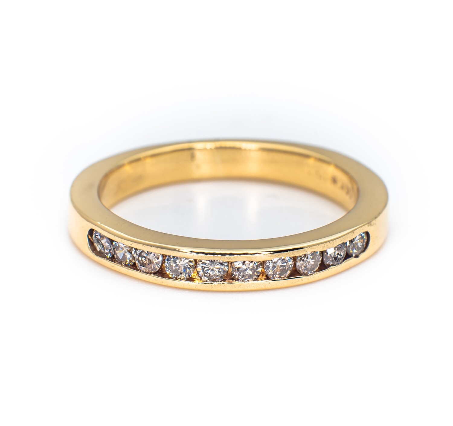 14k Gold Ring with Diamonds. SIZE-7.0