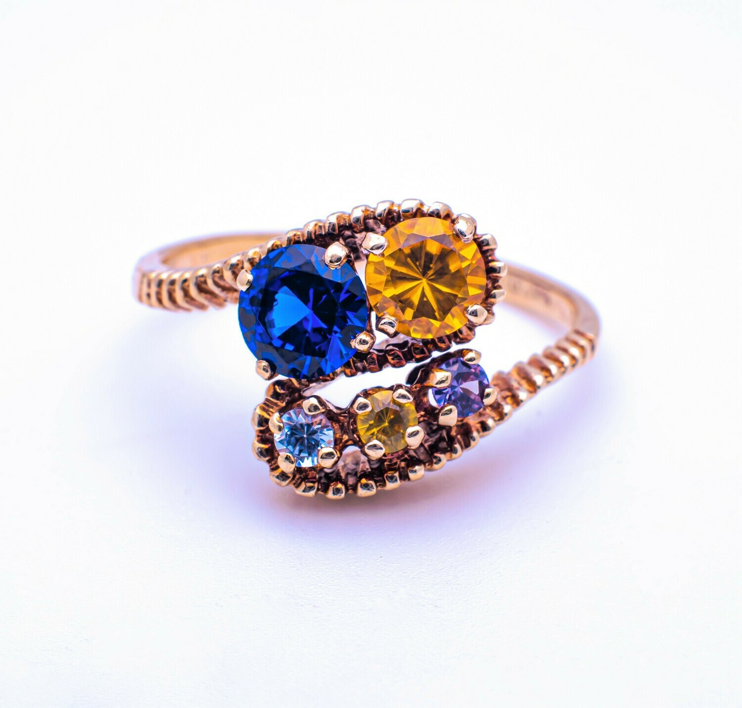 10k Gold Ring with Gemstones