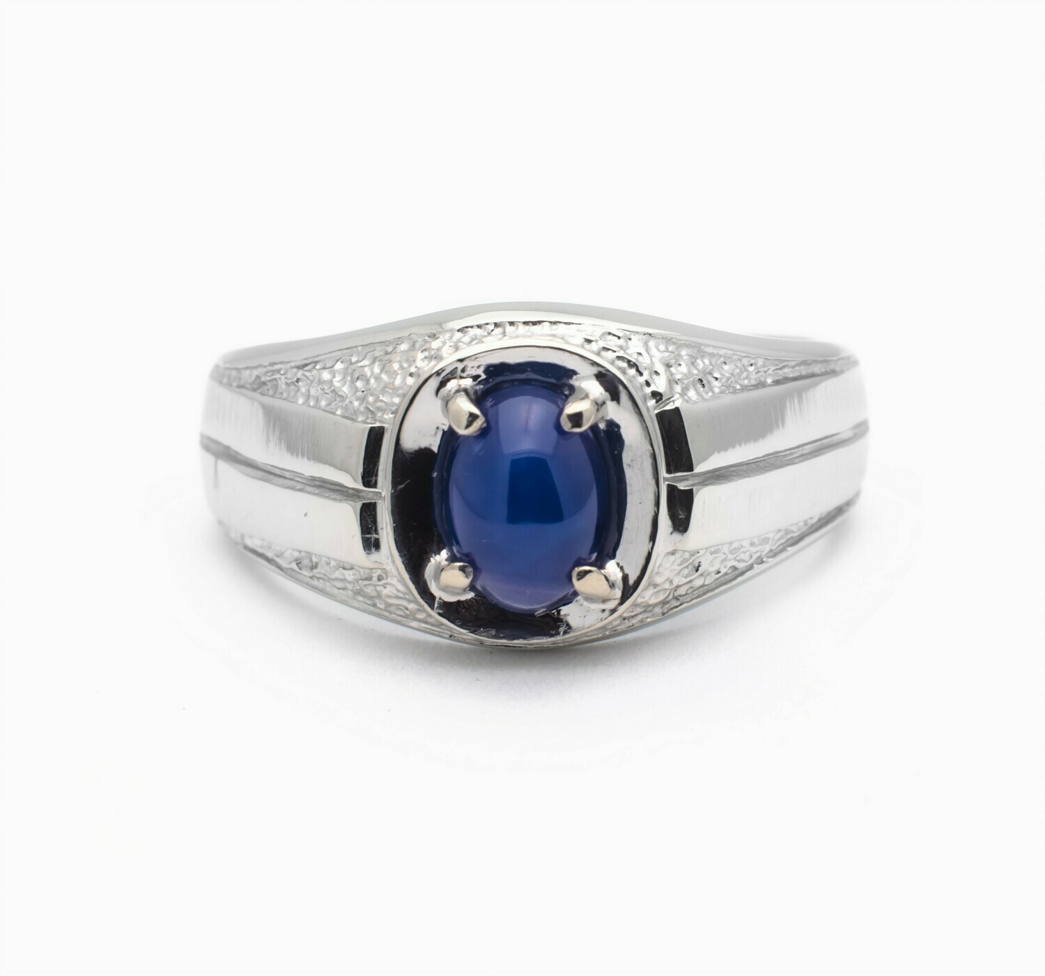 10k Gold Ring with Blue Gemstone