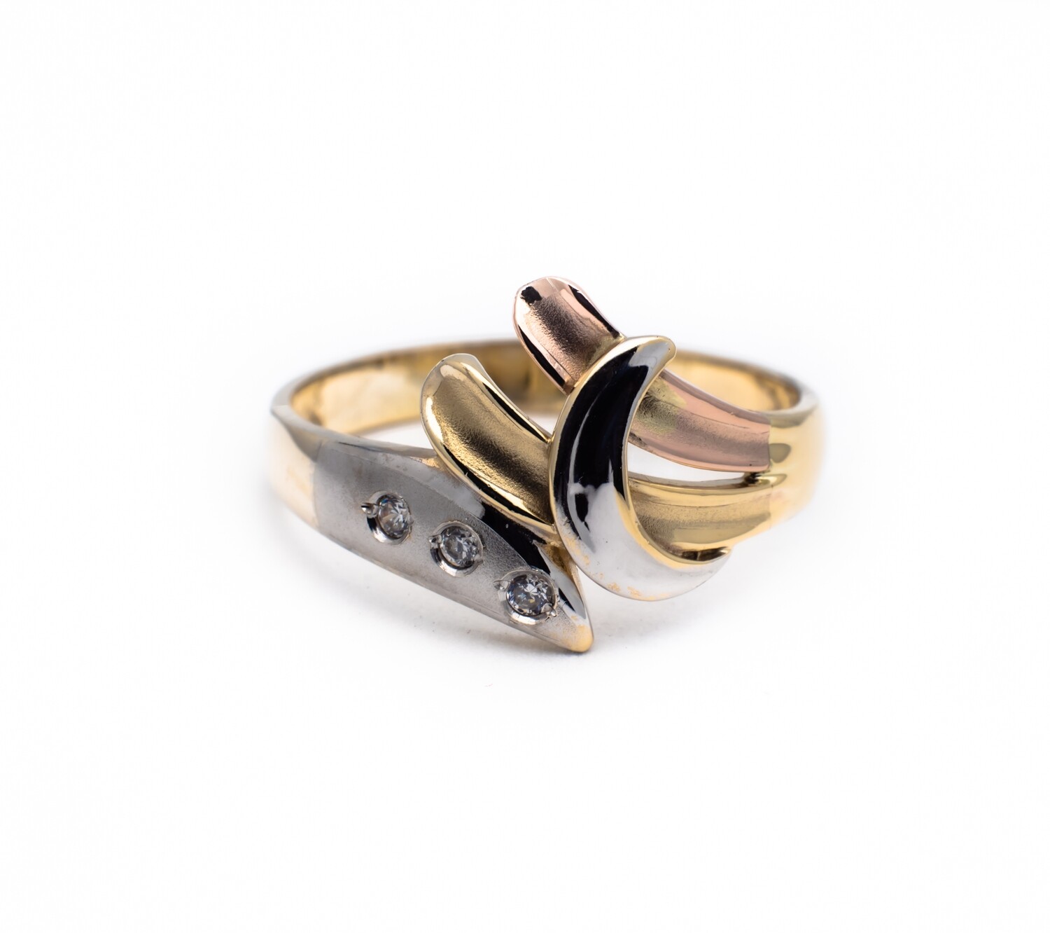 10k Gold Ring with CZ Stones