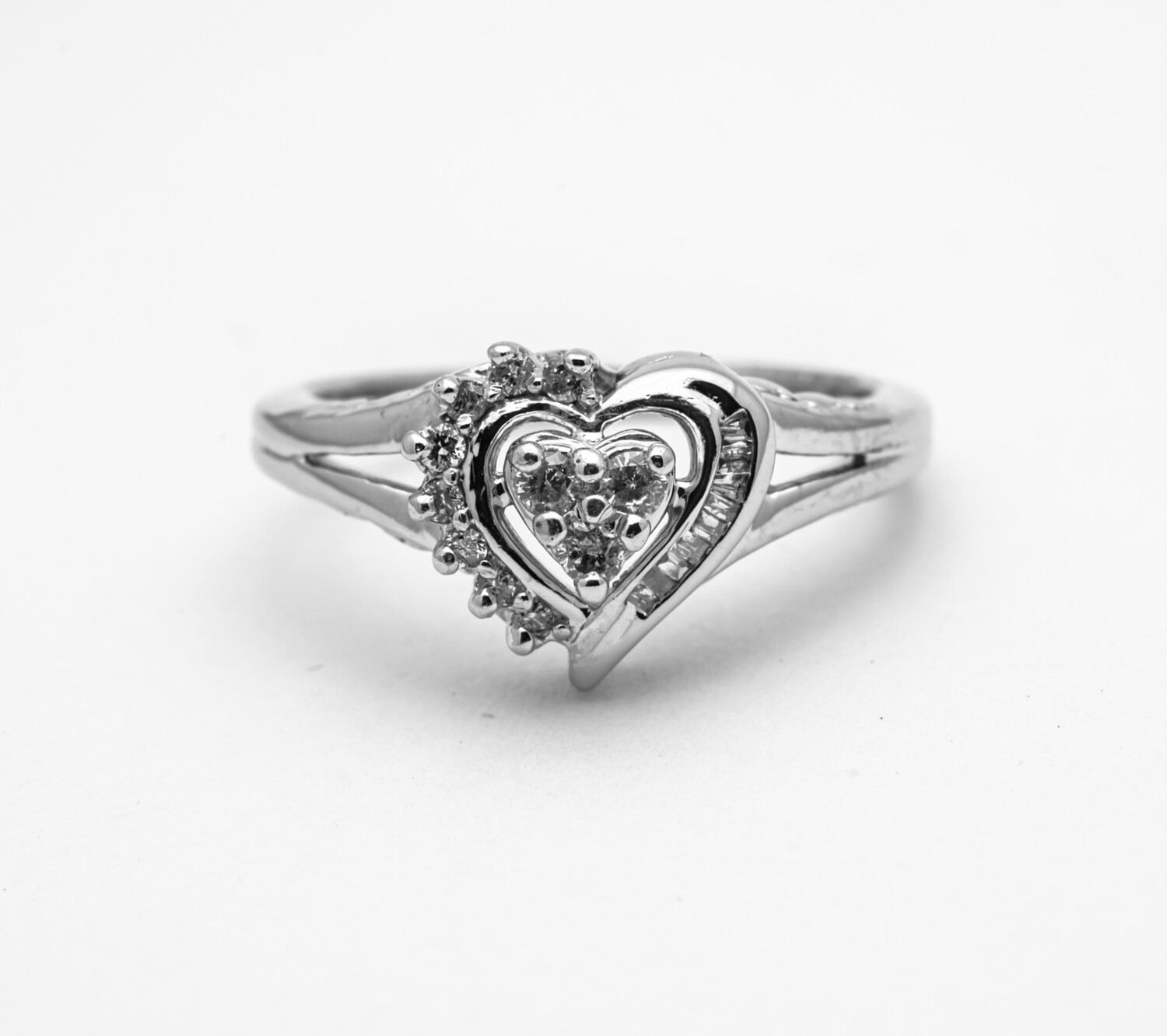 10k Gold Ring with Gemstones and Diamonds