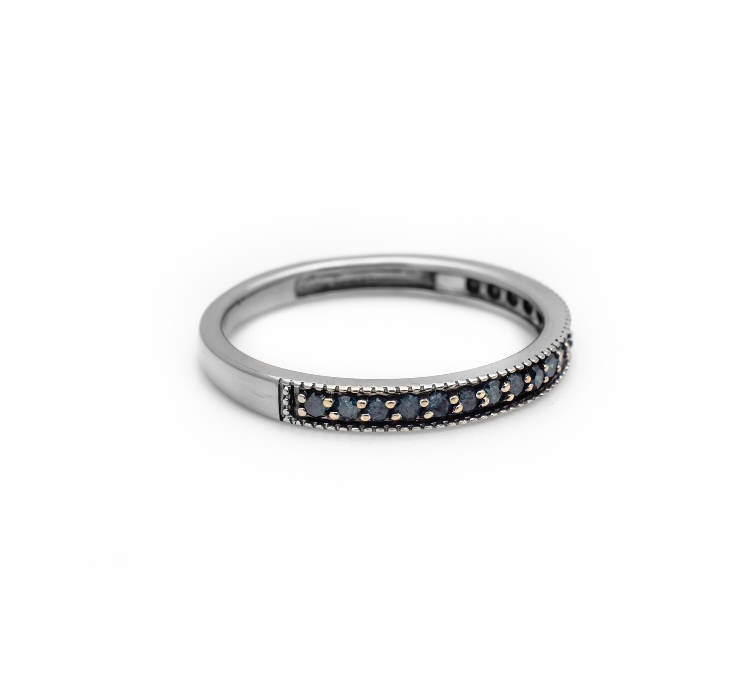 Blue Diamond Ring