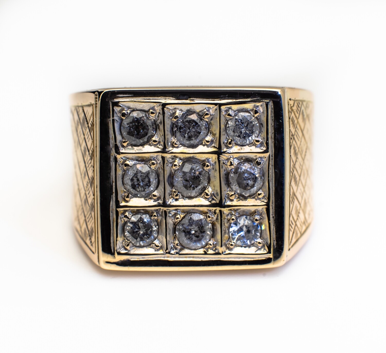 14k Gold Diamond Ring Size 8