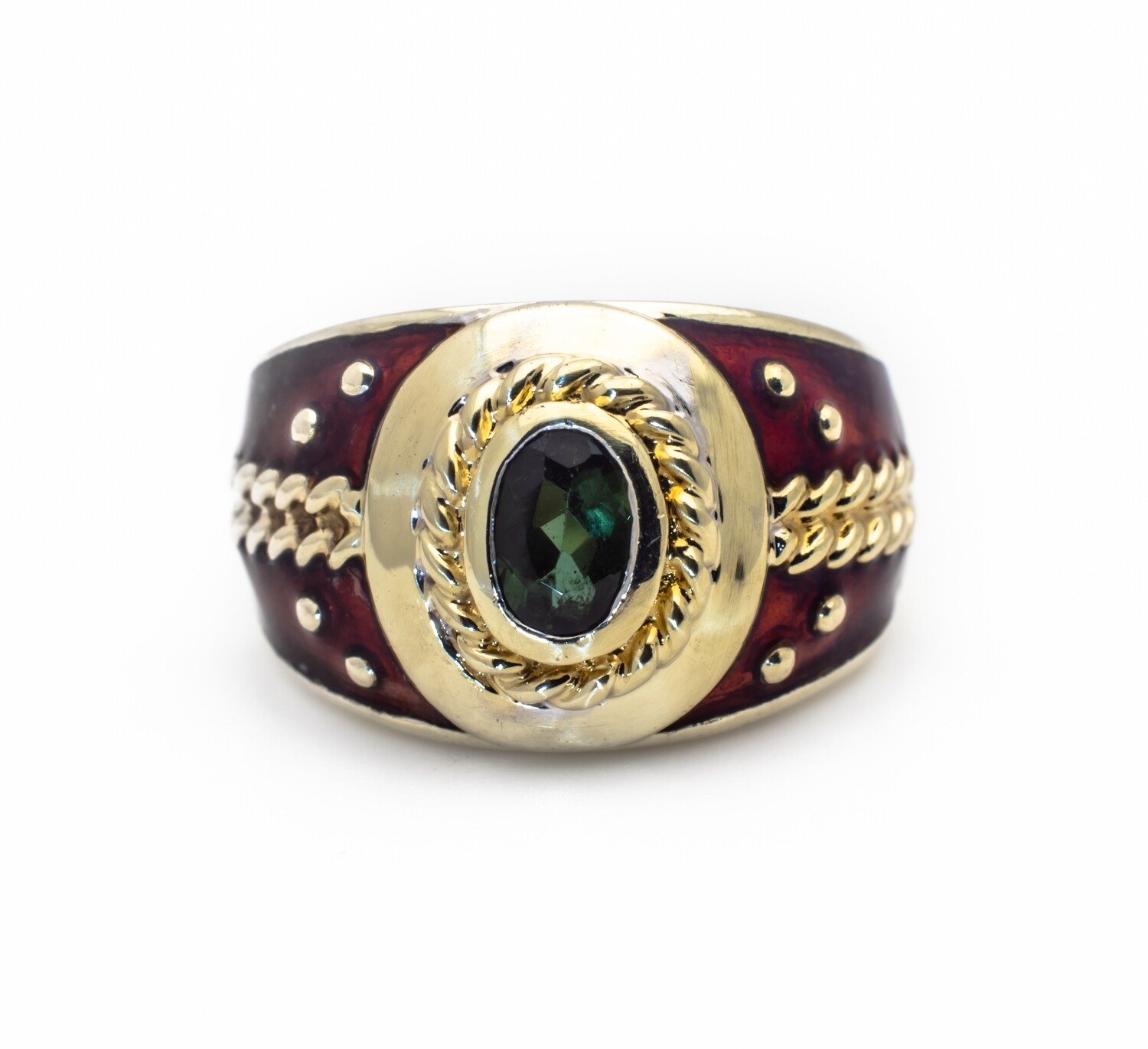 14K Gold Gemstone Ring Size 6