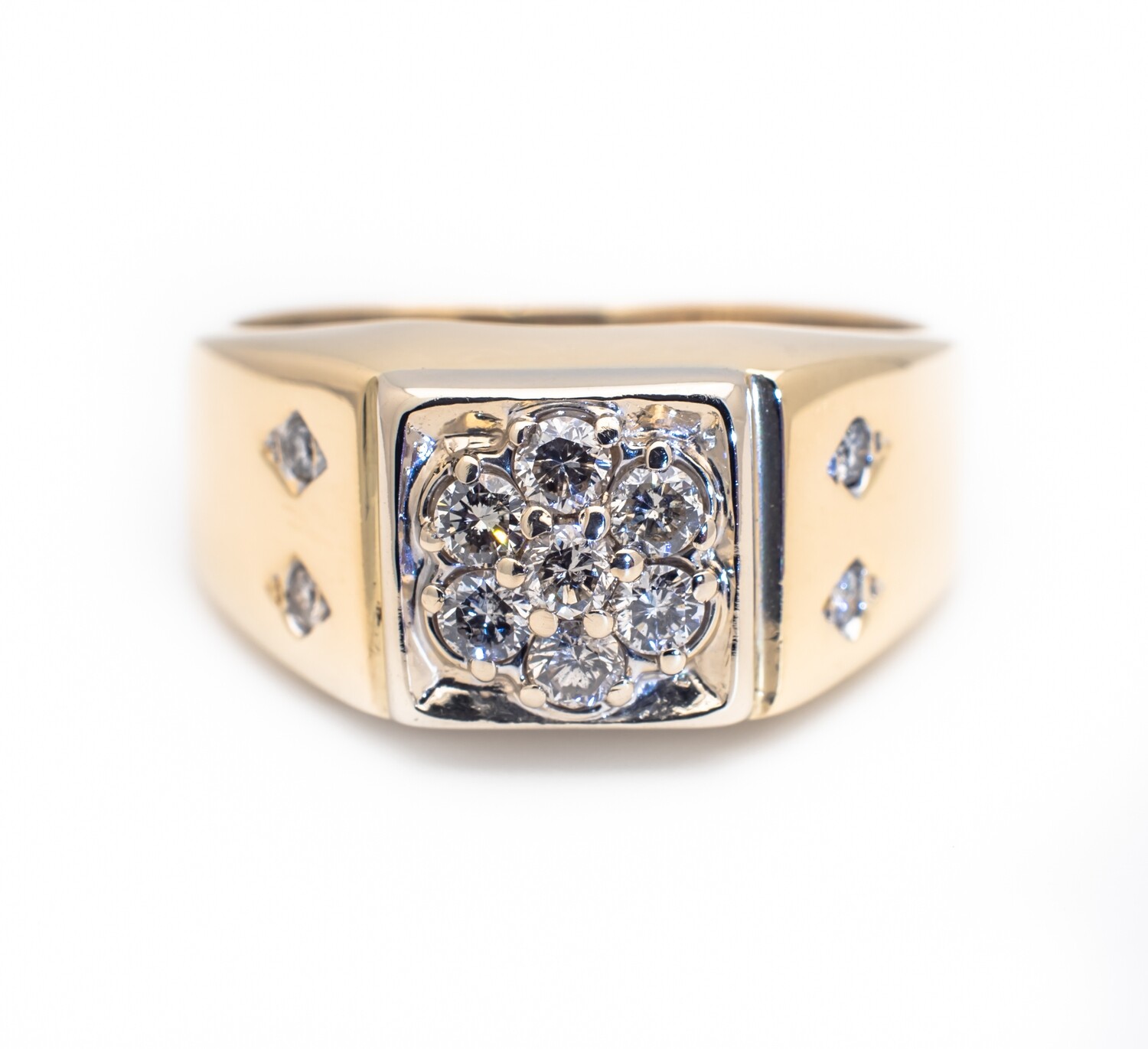 14k Gold Diamond Ring Size 10