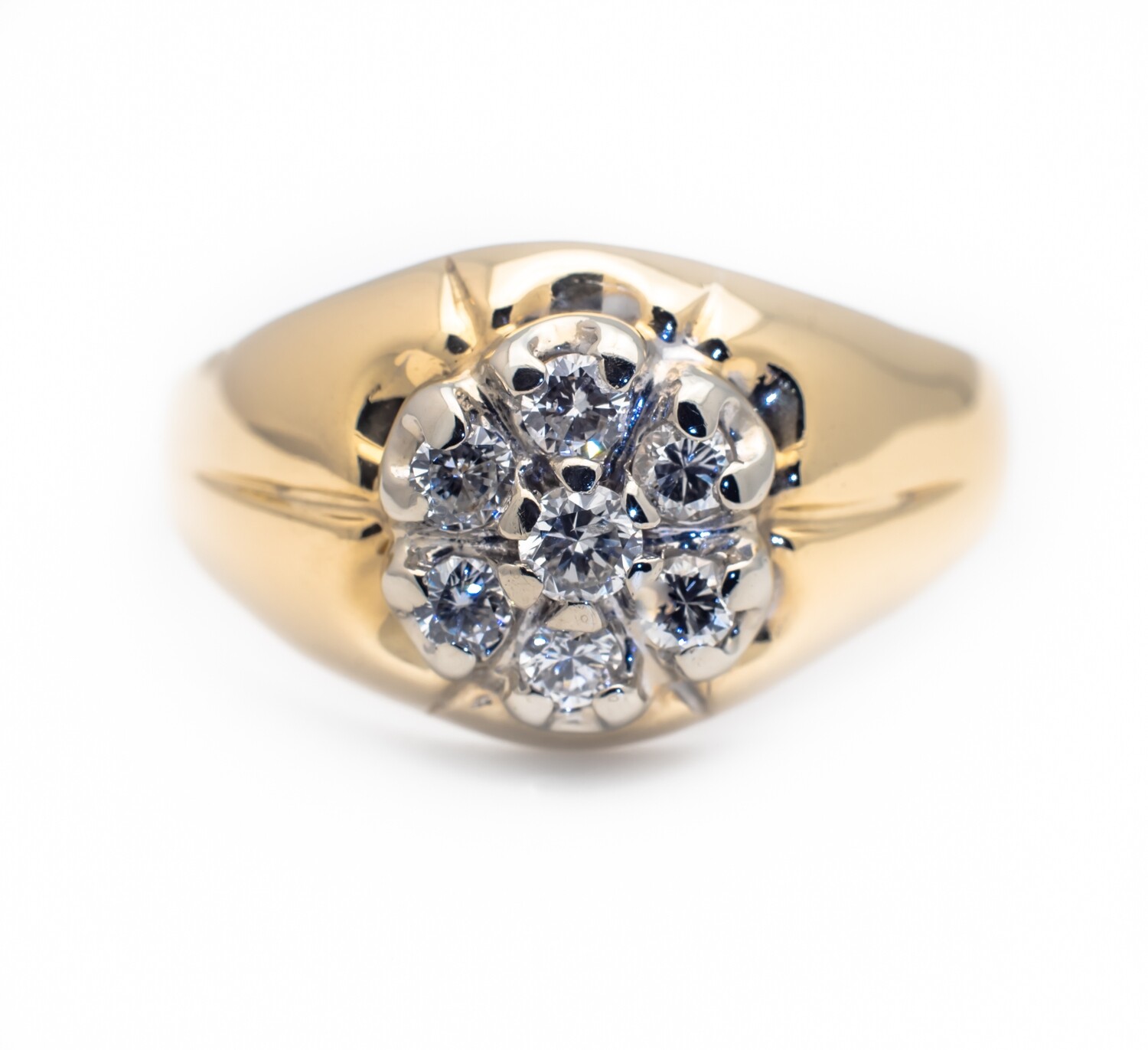 14k Gold Diamond Ring Size 12.5