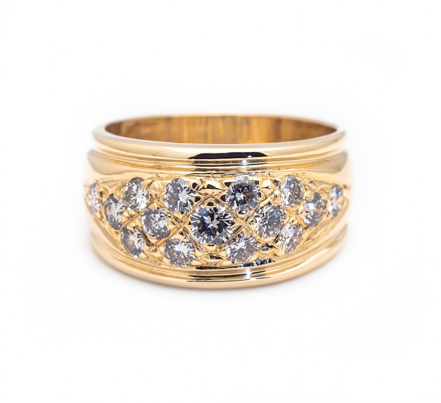 14k Gold Diamond Ring Size 6.5