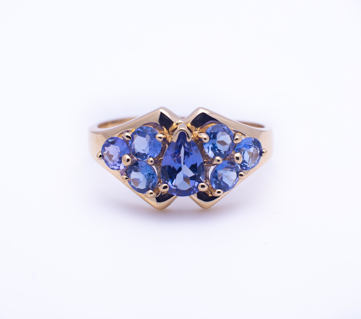 14k Gold Ring with Gemstones
