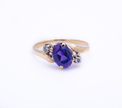 Gemstone Diamond Ring
