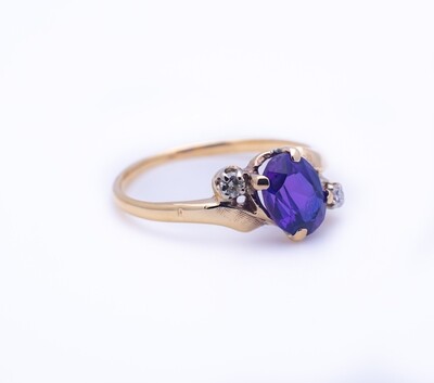 Gemstone Diamond Ring