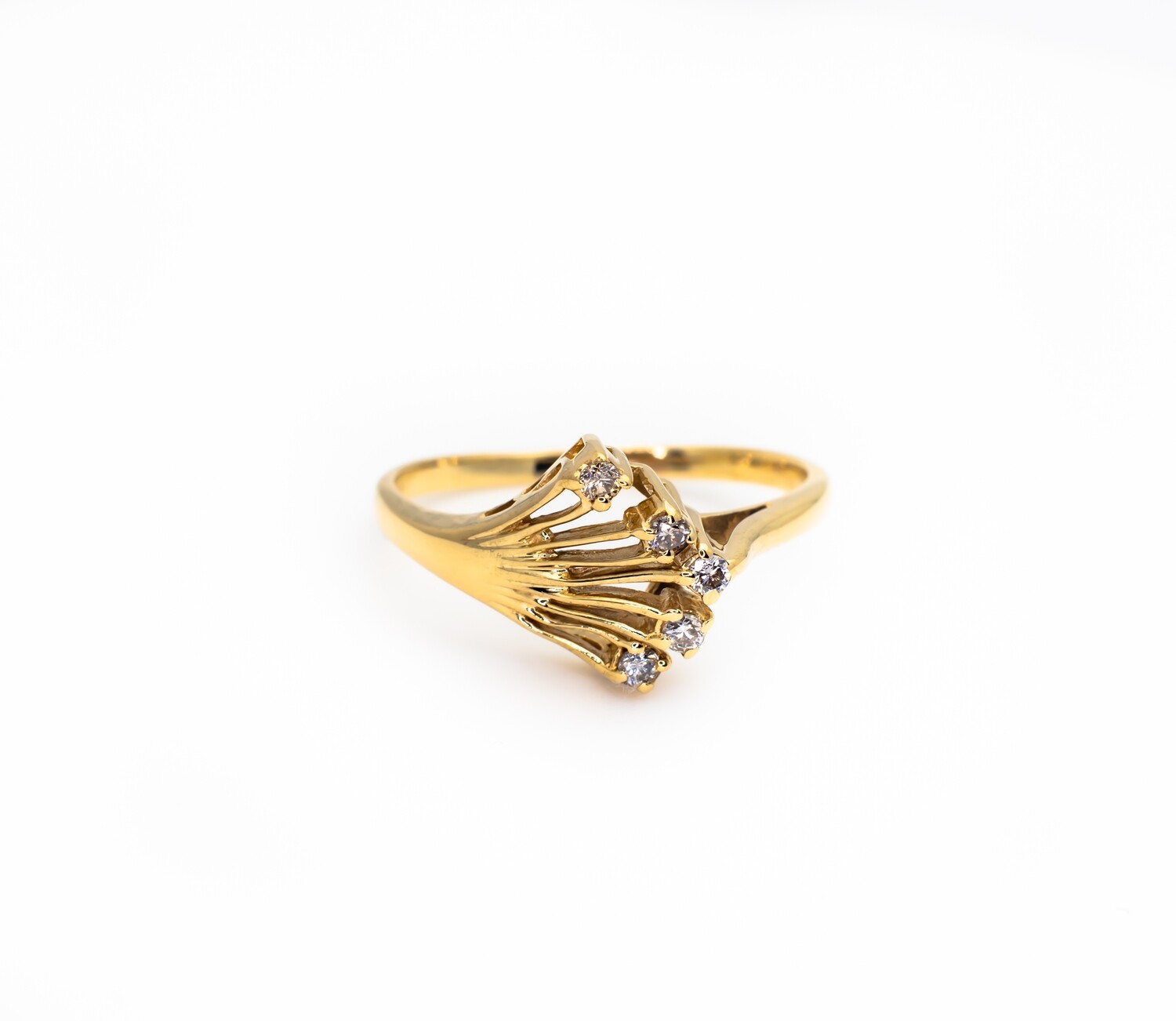 10k Gold Ring with Diamonds