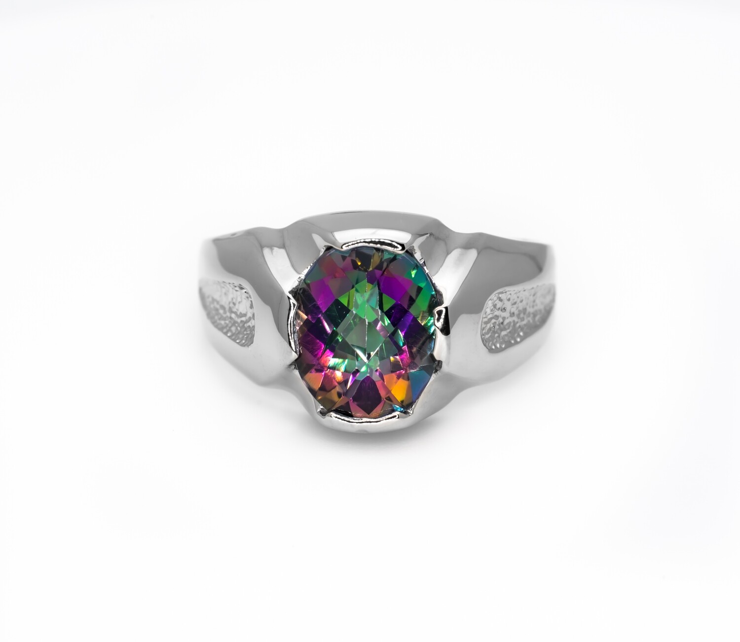14K Gold Gemstone Ring Size 10.8