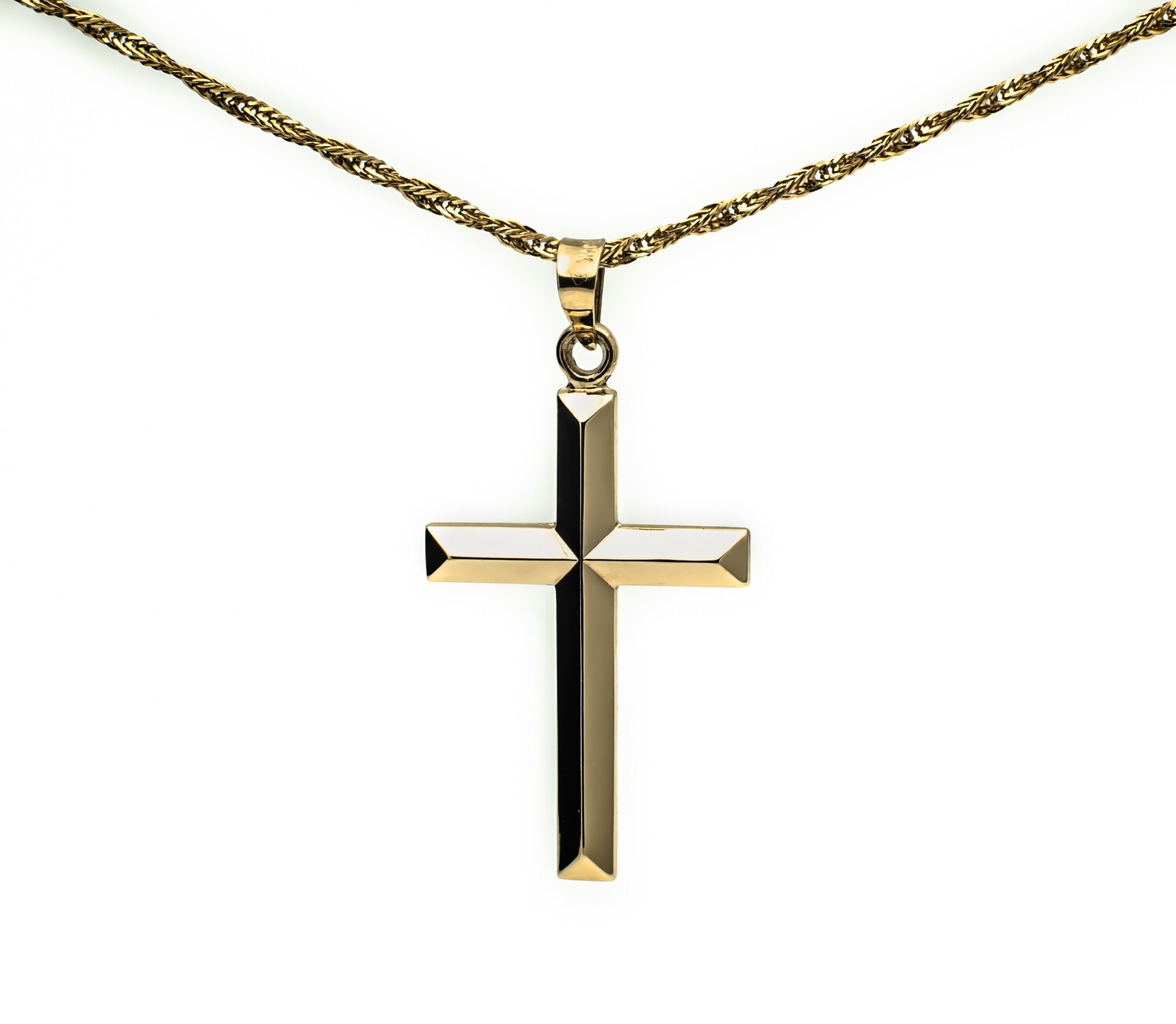 14k Gold Cross Pendant