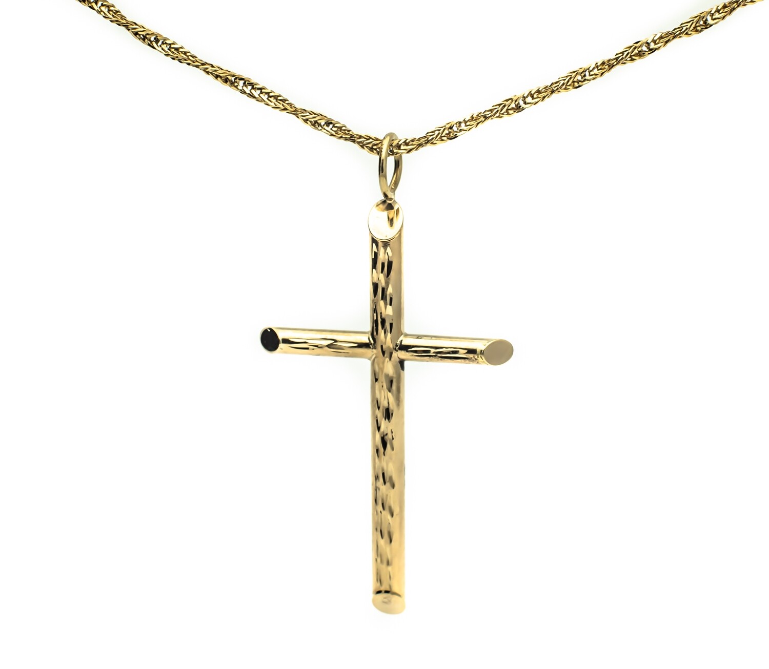 14k Gold Cross Pendant.