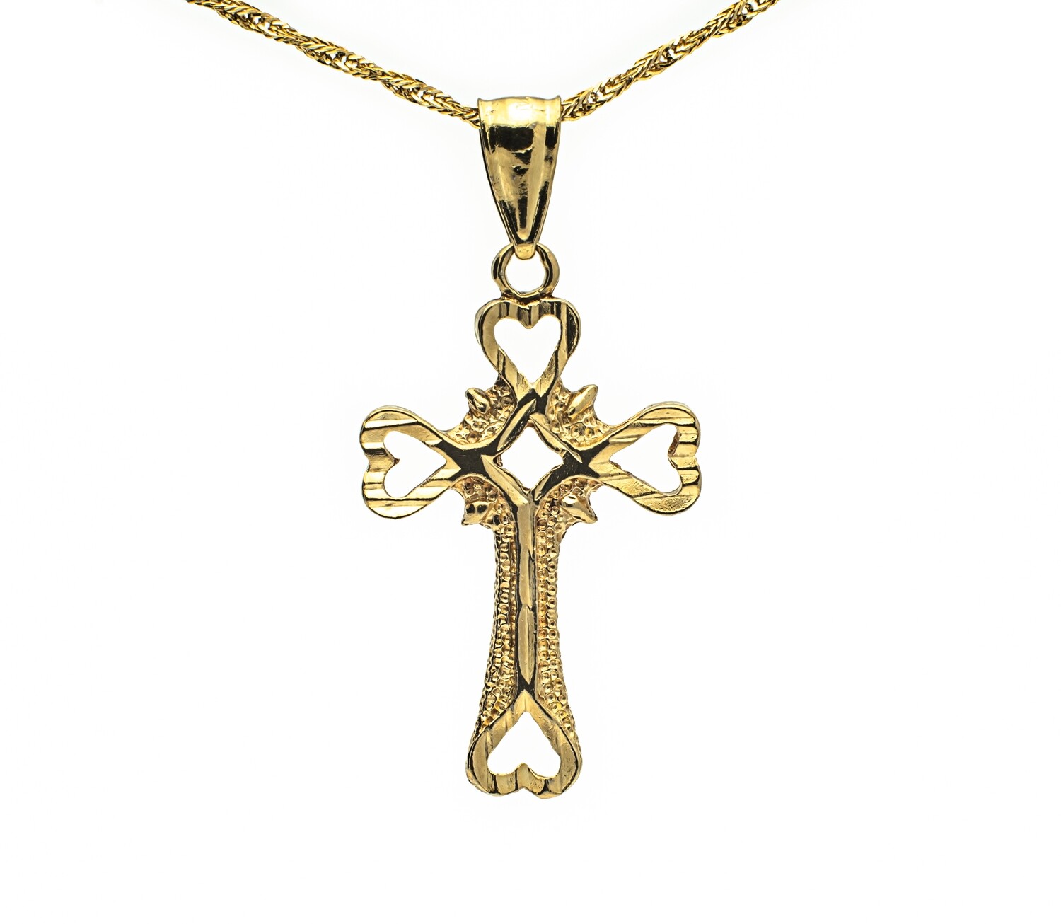 10k Gold Cross Pendant.