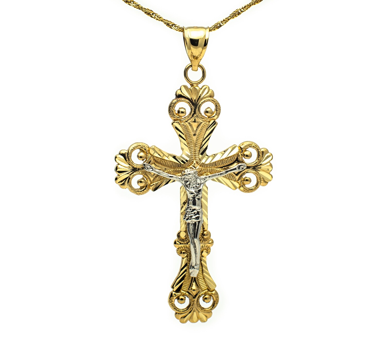 10k Gold Cross Pendant.