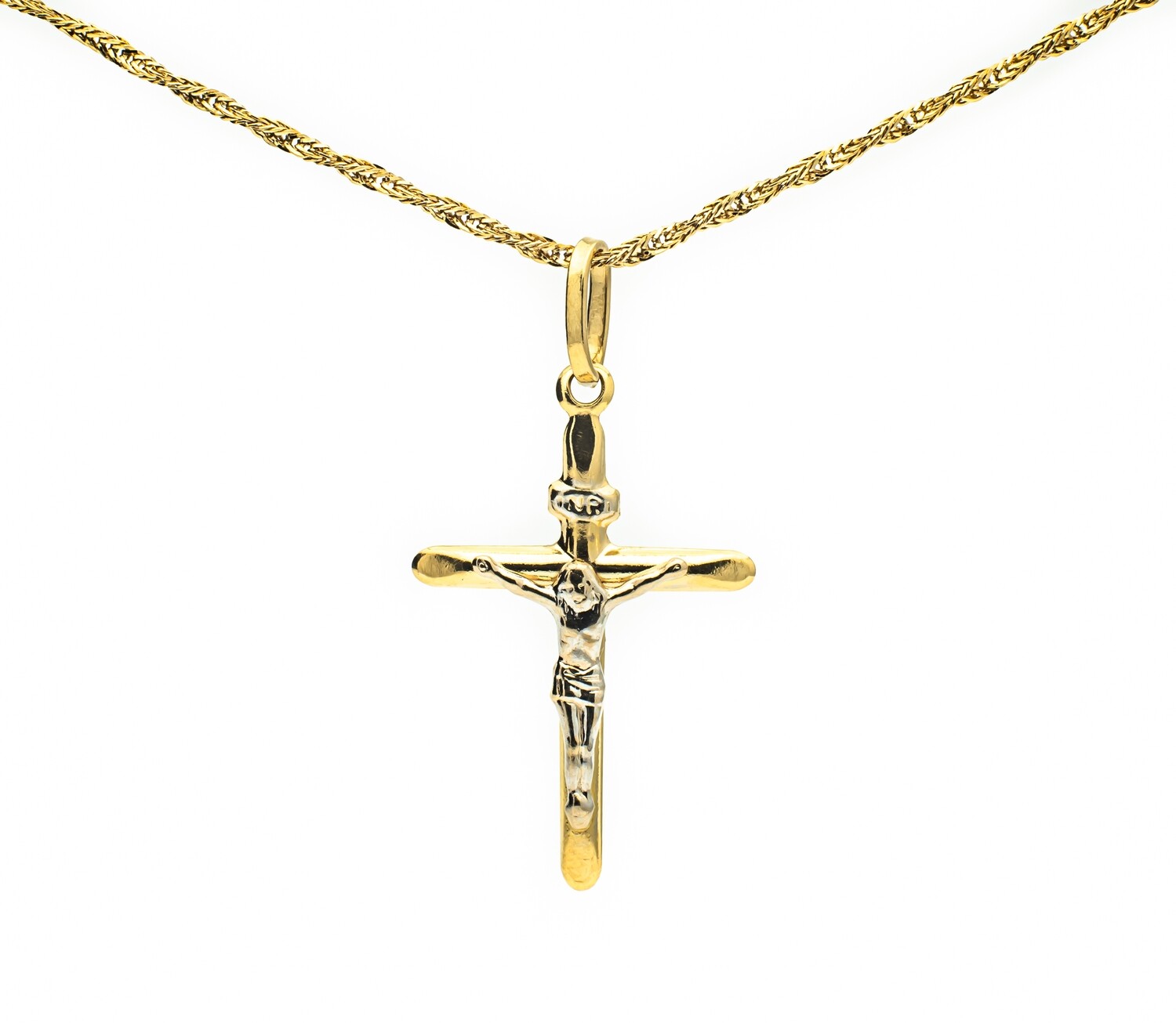 18k Gold Cross Pendant