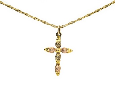 10k Gold Cross Pendant.