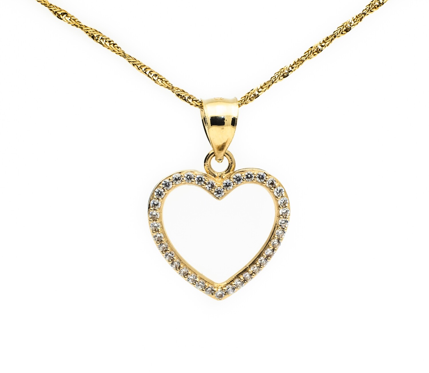 10k Gold Pendant with CZ stones.