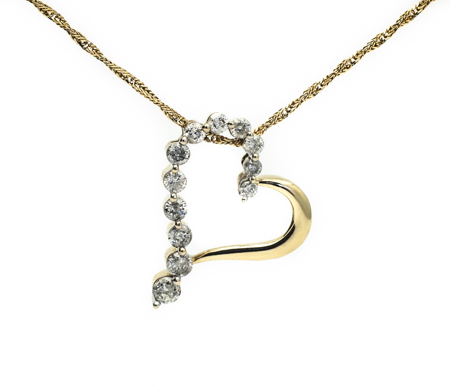 10k Gold Diamond Pendant