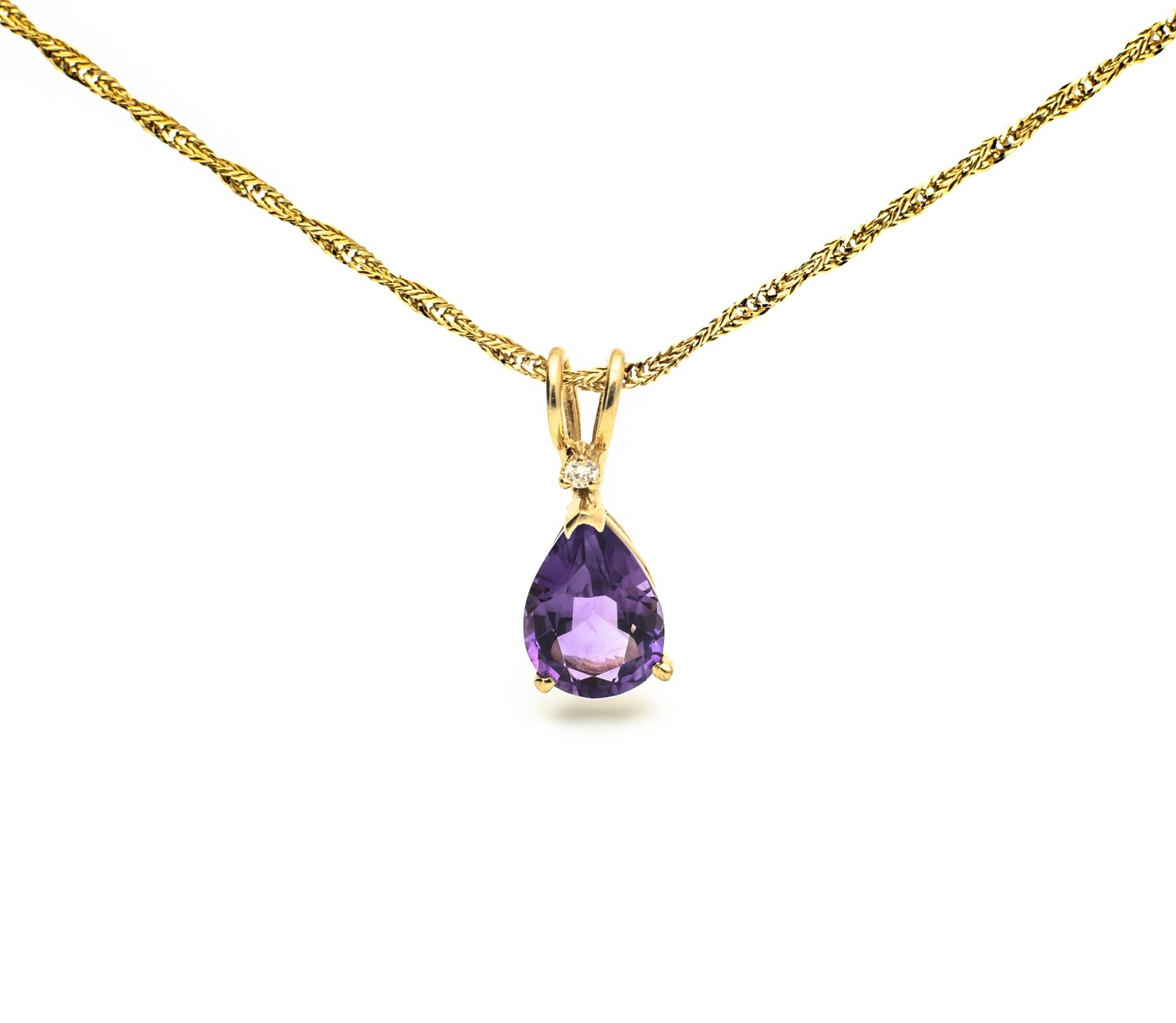 Gemstone &amp; Diamond Pendant