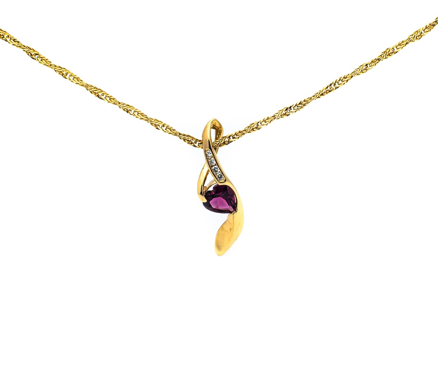 Gemstone Diamond Pendant