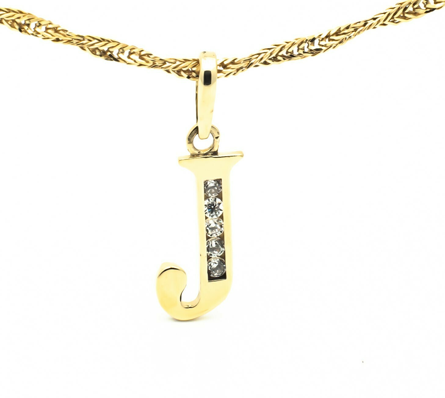 10k Gold Pendant with CZ stones.