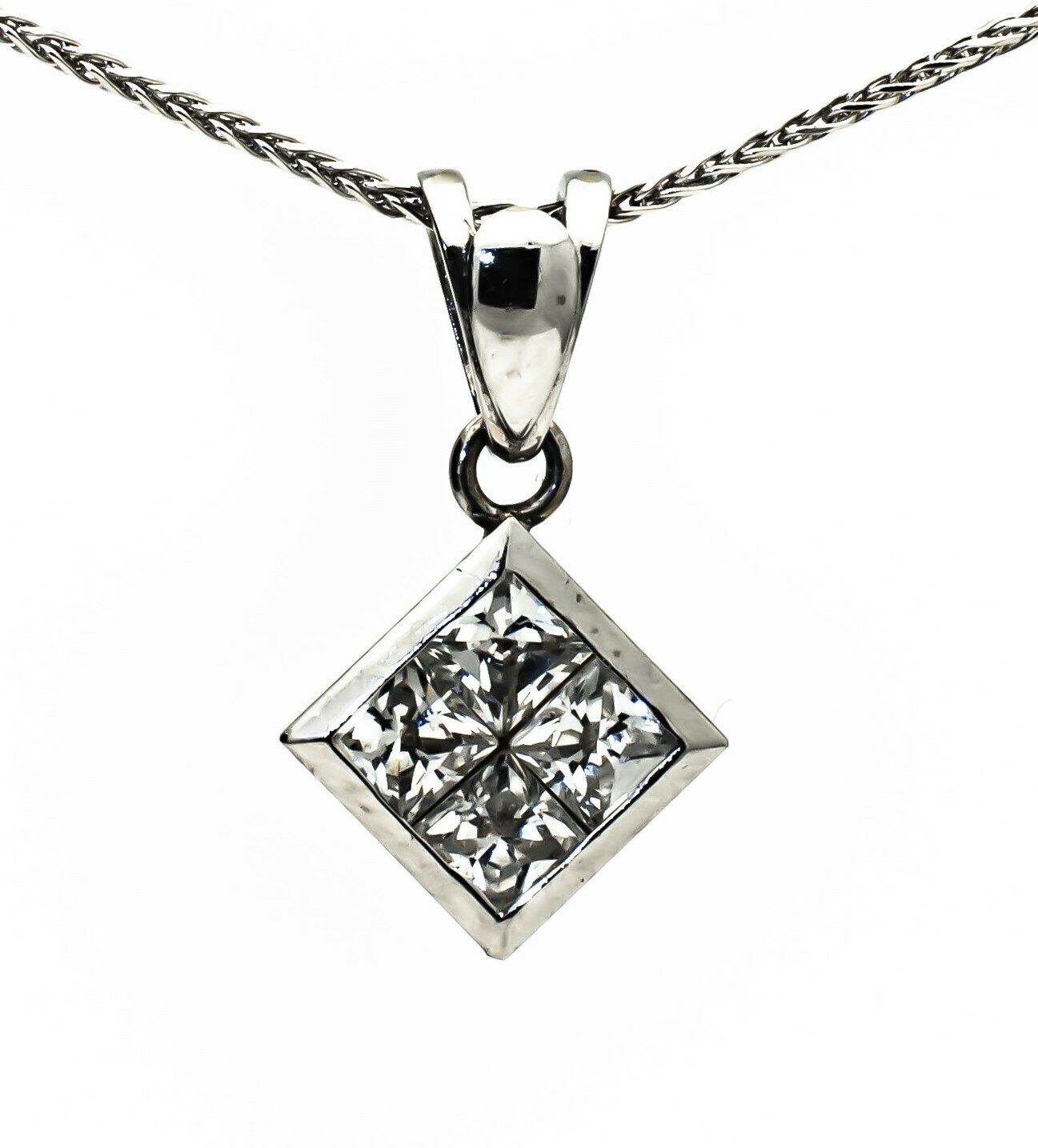CZ Gold Pendant