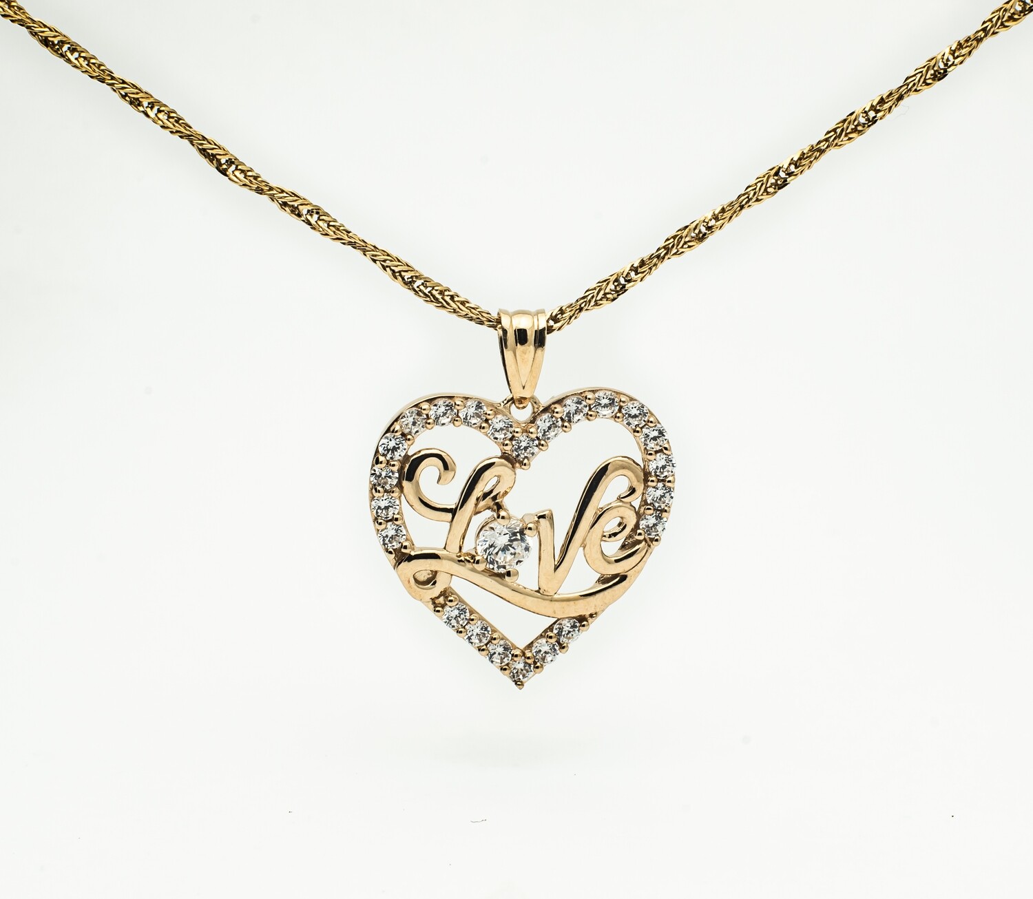 CZ Stone Pendant
