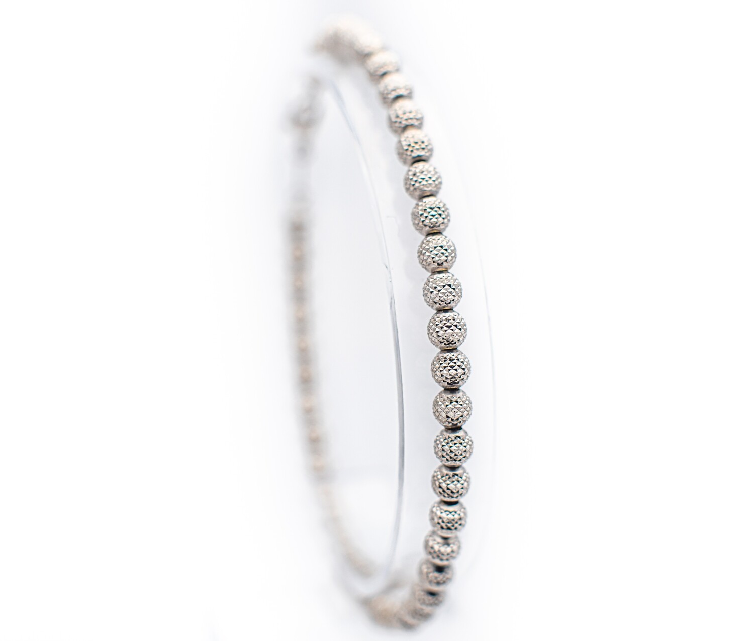 10K White Gold Bracelet
