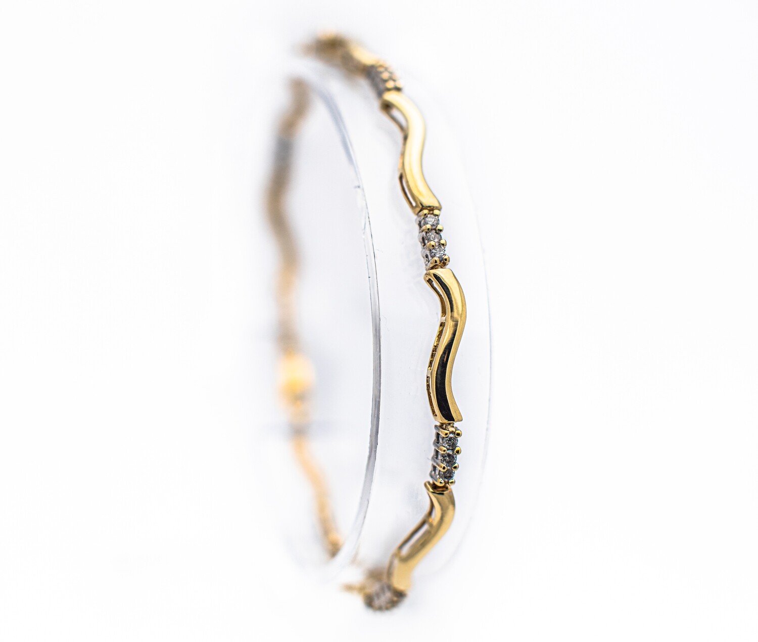 14K Gold Bracelet with Diamonds