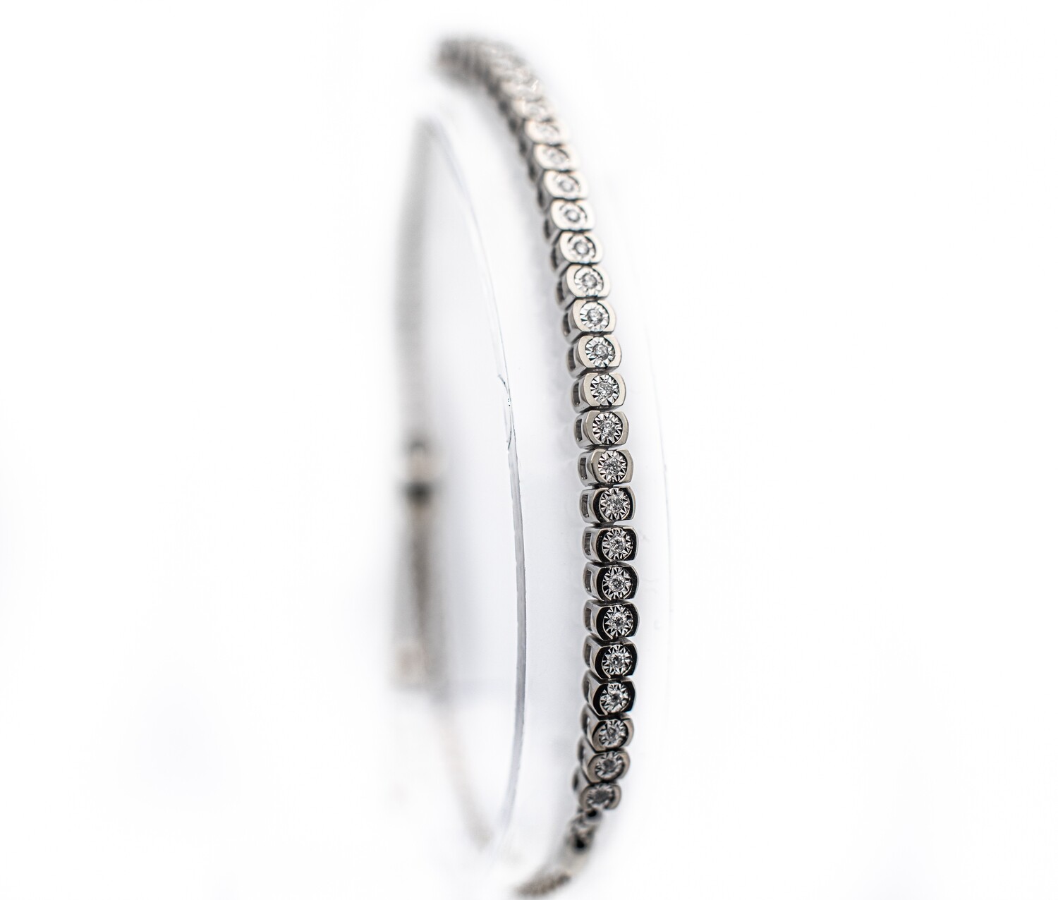 10k Gold Adjustable Diamond Bracelet