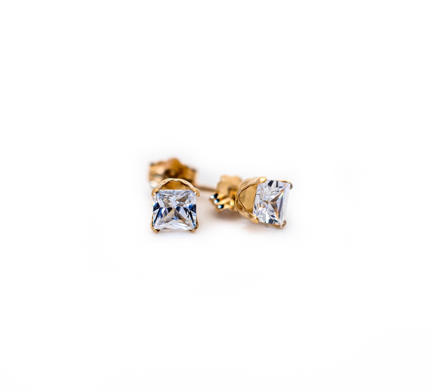 10k Gold Earrings with CZ stones