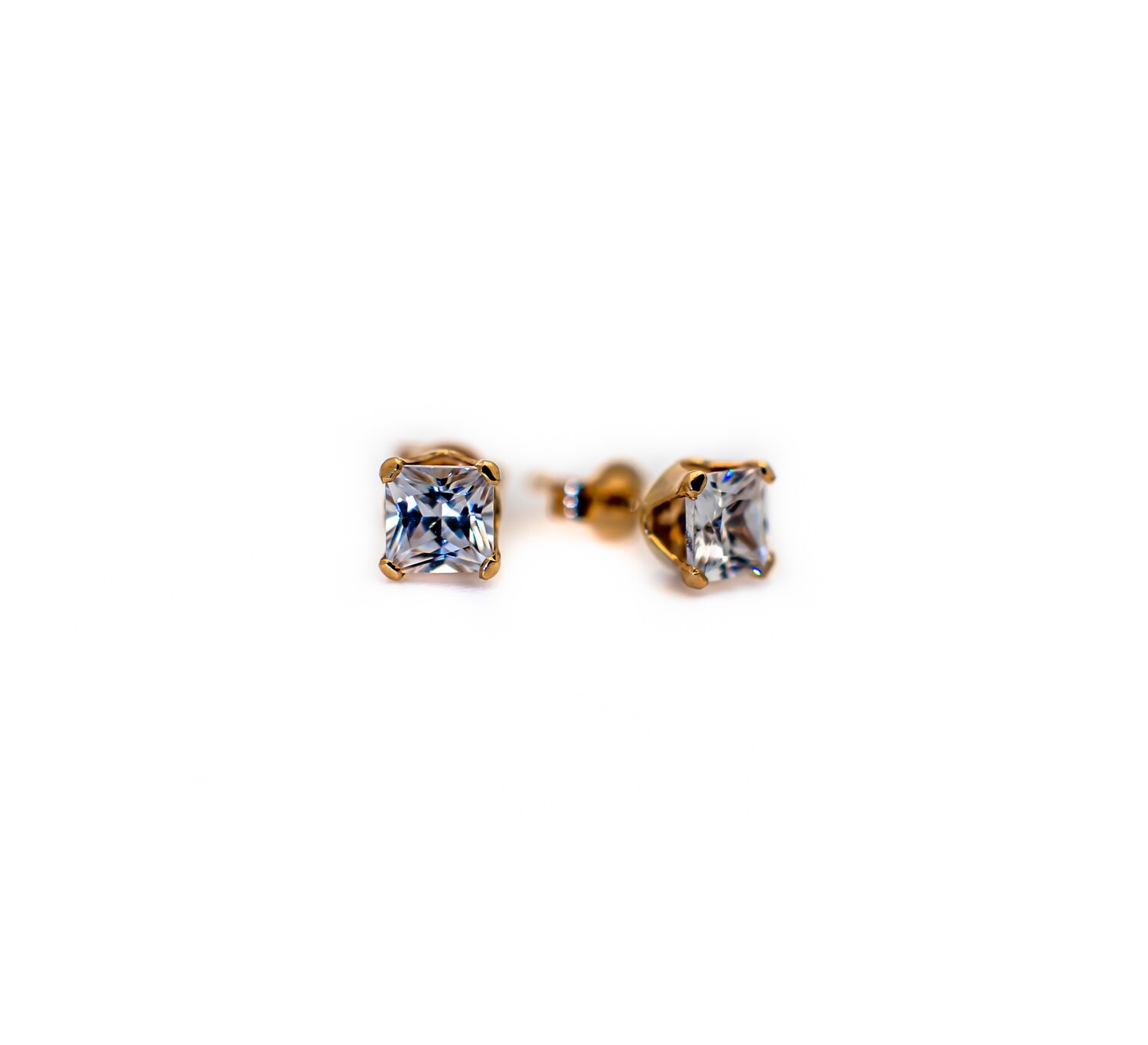 14k Gold Earrings with CZ stones
