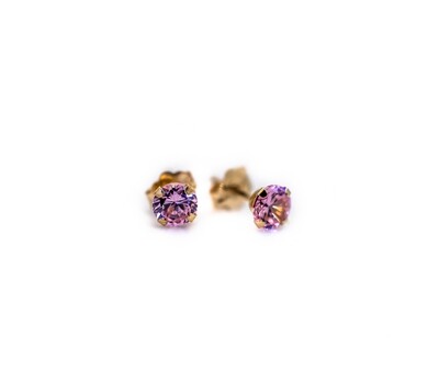 14k Gold Earrings with Gemstones
