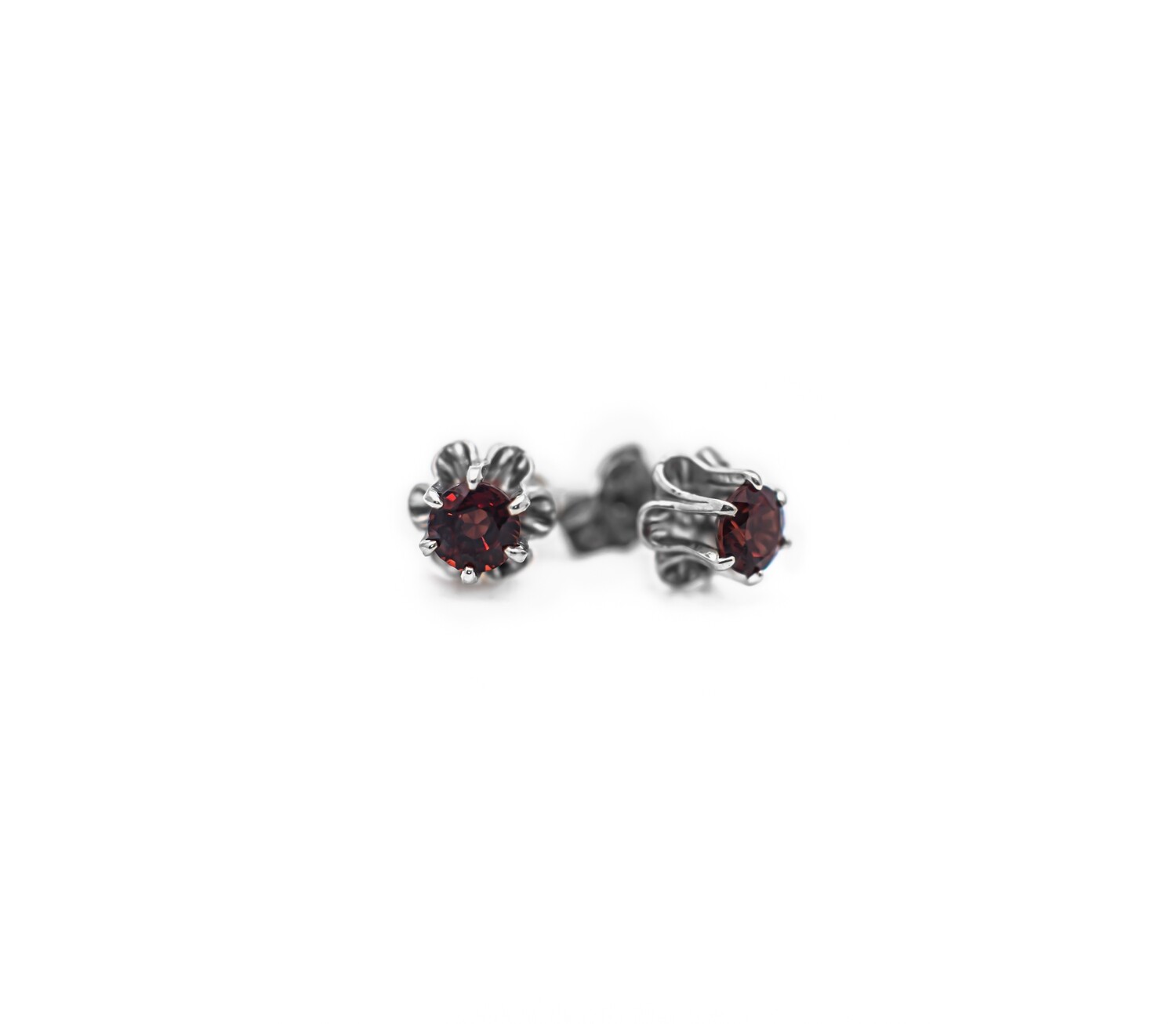 Ruby Diamond Earrings