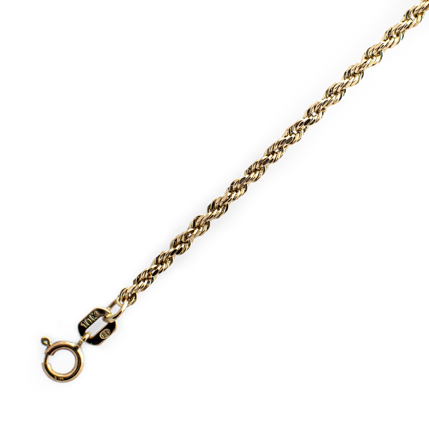 10K Yellow Gold Wheat Chain