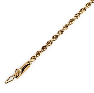 14k Yellow Gold 19-Inch Rope Chain