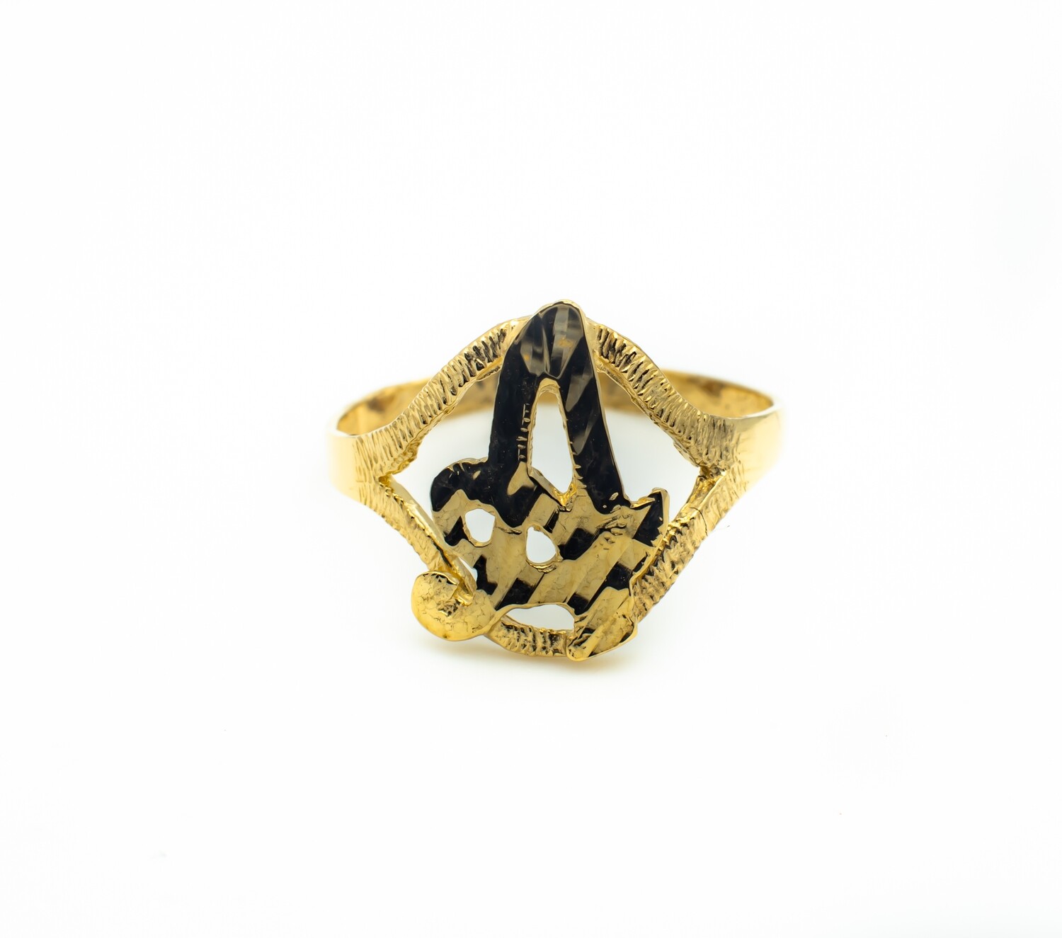 10k Gold Ring with Gemstone. SIZE-7.5