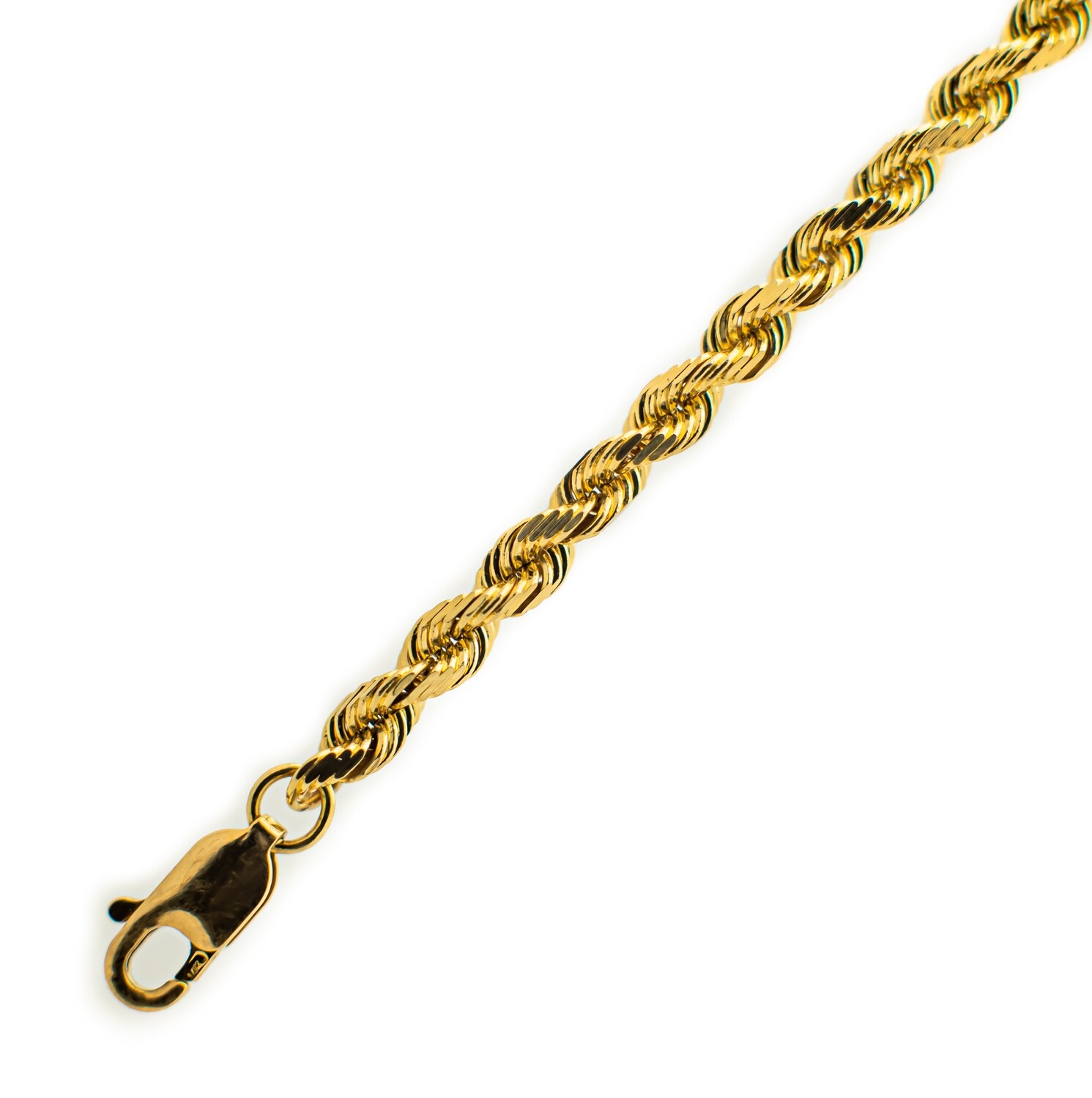 14k Yellow Gold Rope Chain 18-Inch