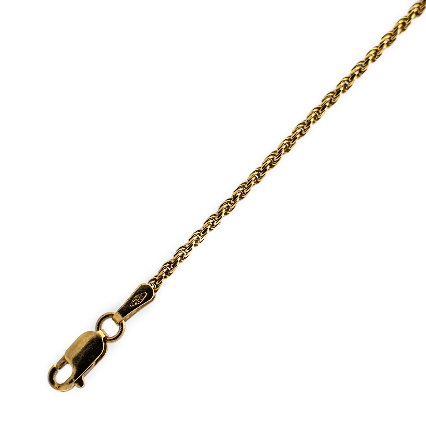 18K Yellow Gold Rope Chain