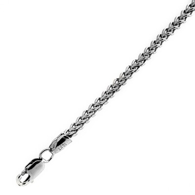 10K White Gold Franko Chain